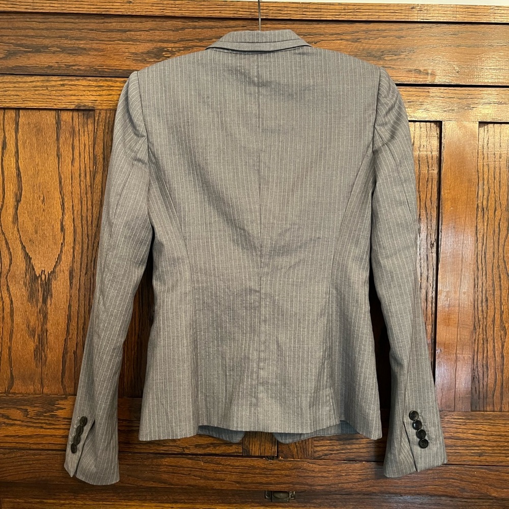 BOSS Hugo Boss Jelenna Pinstripe Wool One-Button Blazer Jacket, 2 - Picture 8 of 11